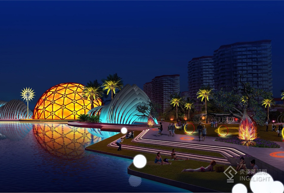 四川米易東方太陽谷夜景照明項(xiàng)目