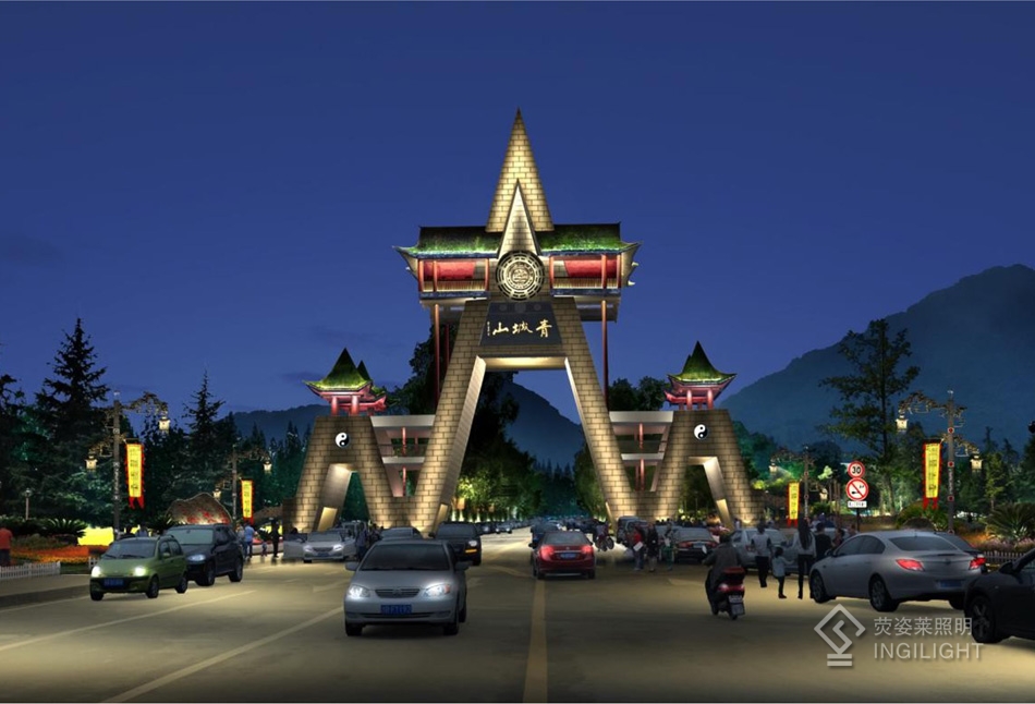 成都青城山夜景照明項(xiàng)目